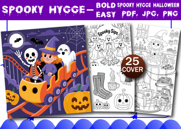 Download Spooky Hygge Halloween Coloring Pages - Halloween Collection