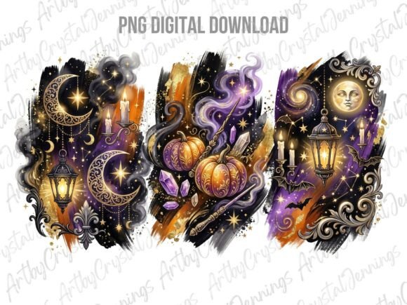 Download Magical Celestial Halloween Clipart PNG - Halloween Collection