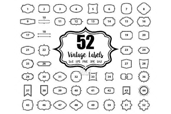 Download 52 Vintage Blank Labels Bundle - Premium Resources