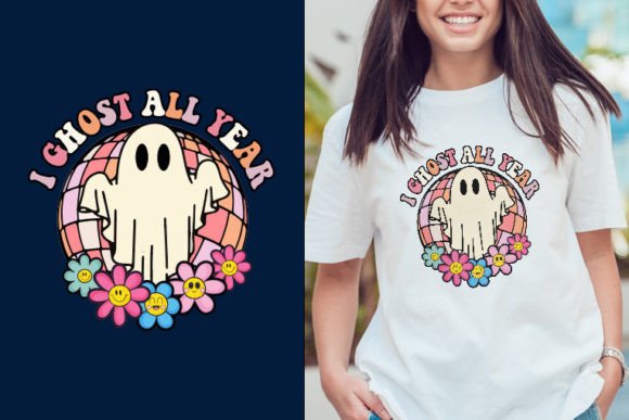 Download I Ghost Retro Halloween Svg Design - Halloween Collection