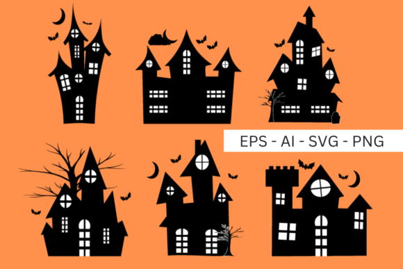 Download Halloween Haunted House Vector Set - Halloween Collection