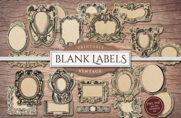 Download Blank Vintage Labels - Blank Collection