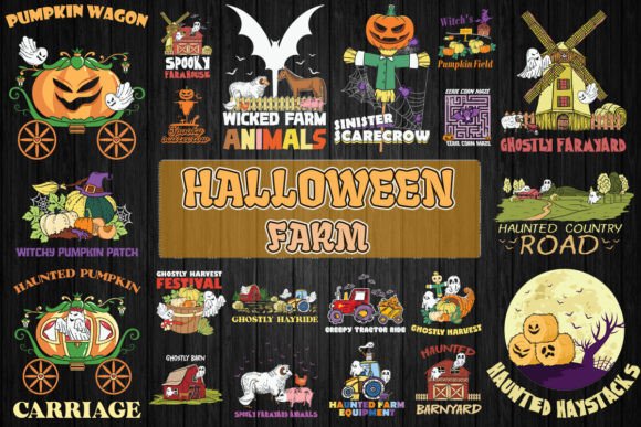 Download Farm Halloween SVG Bundle 20 Designs - Halloween Collection