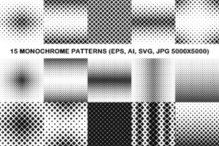 Download 15 Square Monochrome Patterns - Monochrome patterns Collection