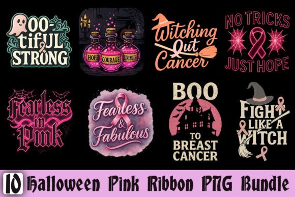 Download Halloween Pink Ribbon PNG Bundle - Halloween Collection