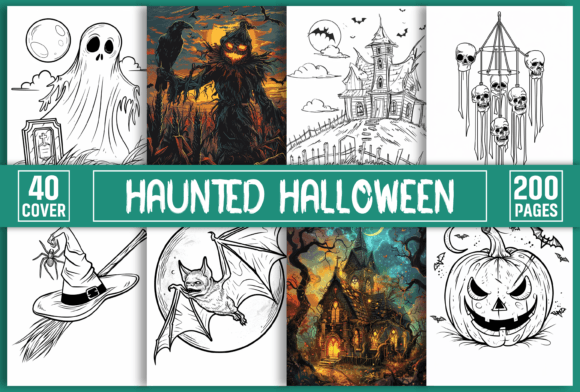 Download 200 Haunted Halloween Coloring Pages - Halloween Collection