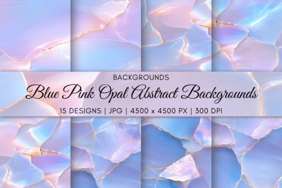 Download Blue Pink Opal Abstract Backgrounds - Blue Collection