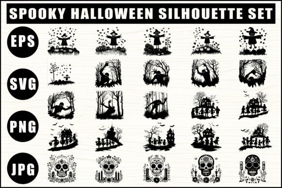 Download Spooky Halloween Silhouette Clipart - Halloween Collection