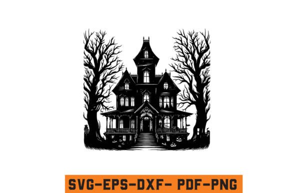 Download Halloween Haunted House Vector SVG File - Halloween Collection