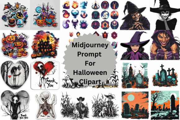 Download Midjourney Prompt for Halloween Clipart - Halloween Collection